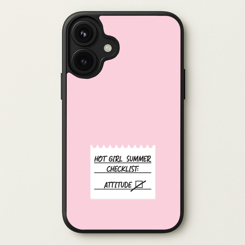 Hot Girl Summer Checklist - Summer Phone Case for iPhone 17