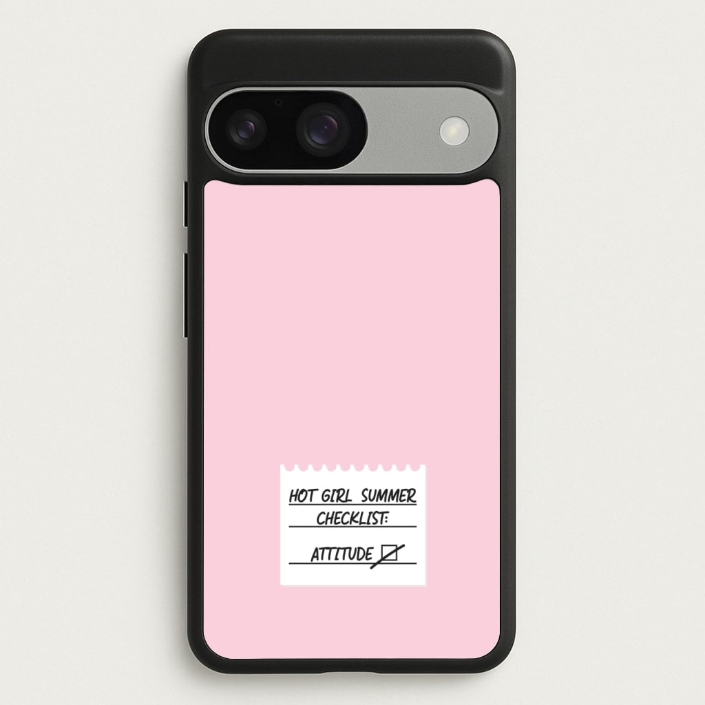 Hot Girl Summer Checklist - Summer - Summer Phone Case for Google Pixel 9 / 9 Pro
