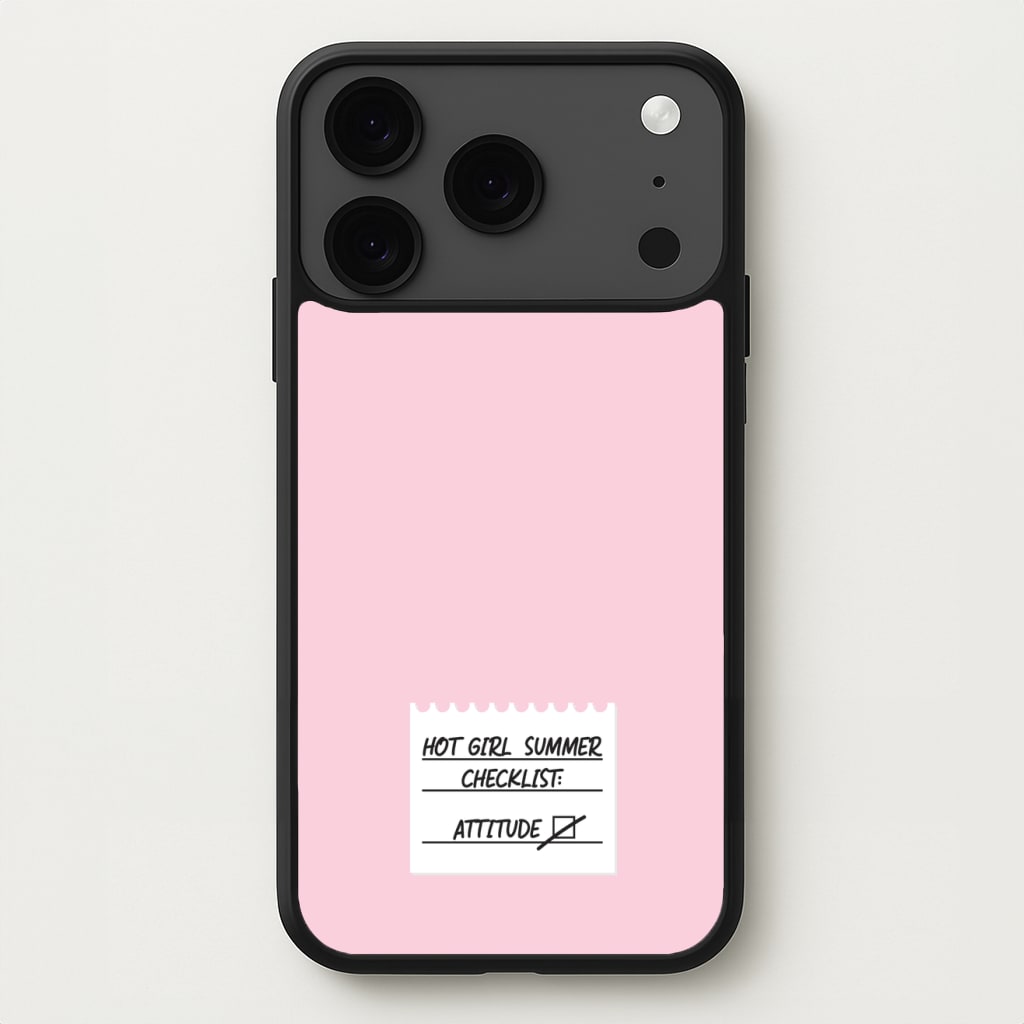 Hot Girl Summer Checklist - Summer Phone Case for iPhone 17 Pro Max