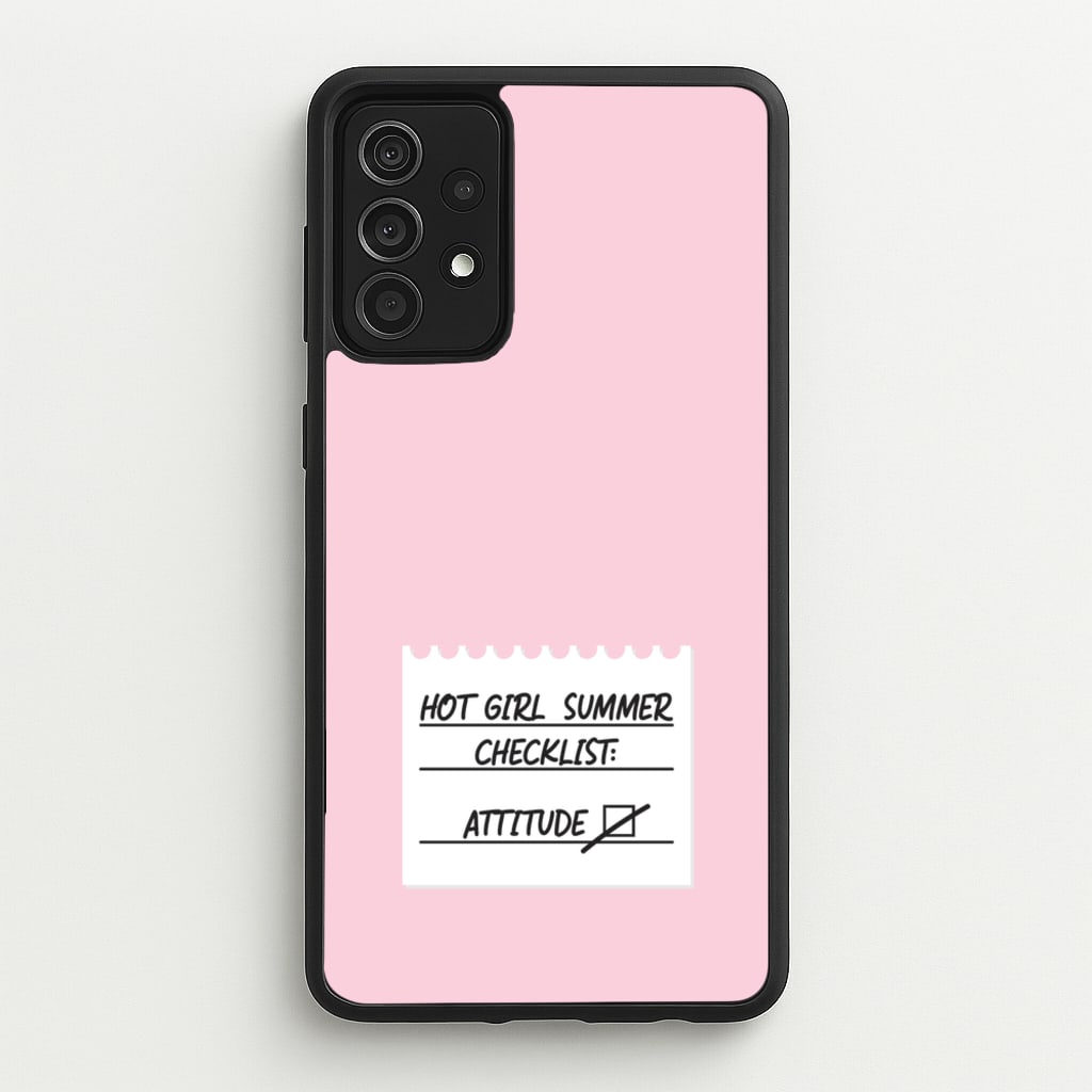 Hot Girl Summer Checklist - Summer - Summer Phone Case for Galaxy A52 / A52s