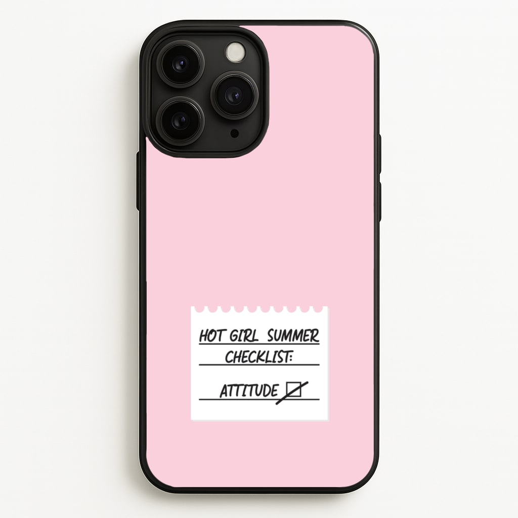 Hot Girl Summer Checklist - Summer - Summer Phone Case for iPhone 11 Pro Max