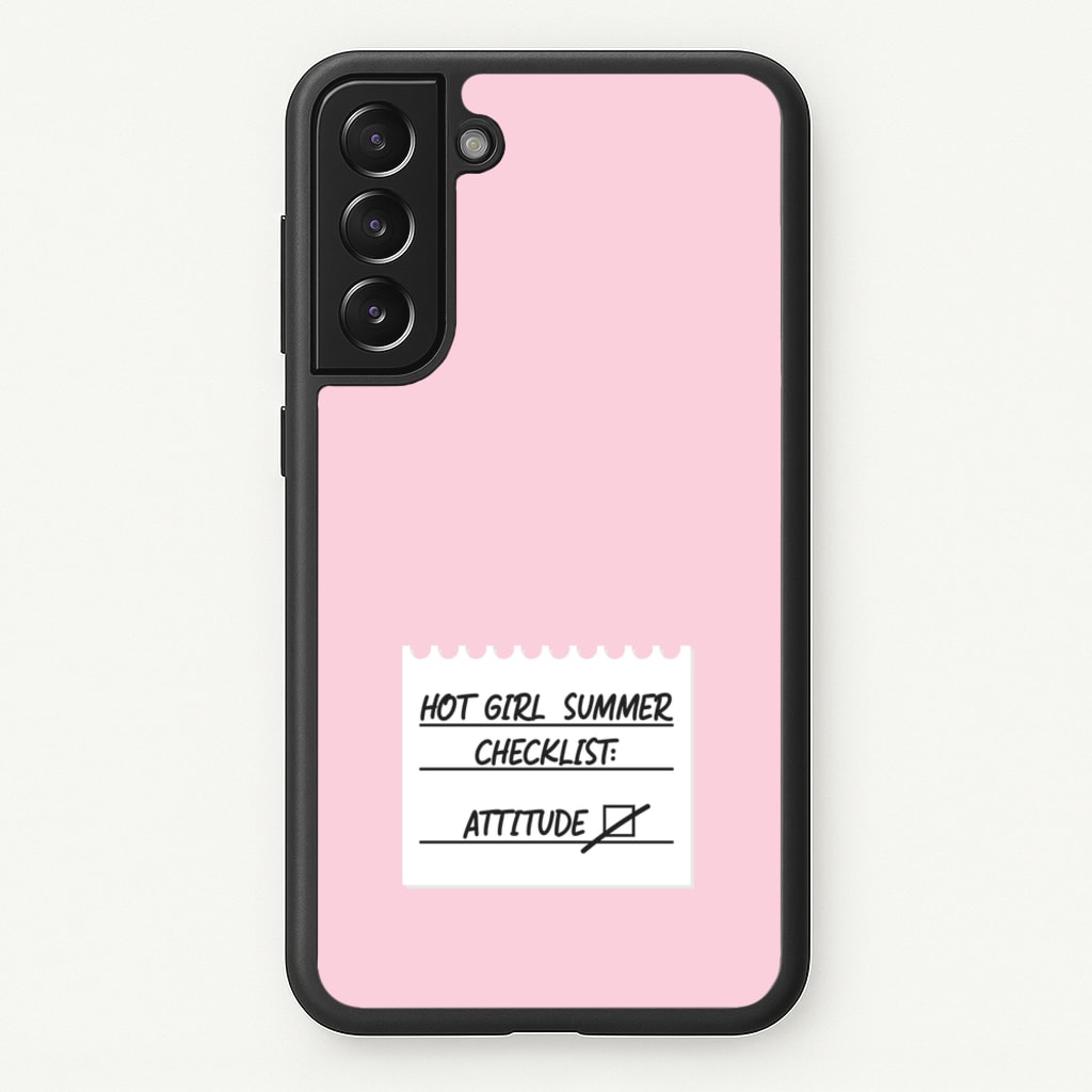 Hot Girl Summer Checklist - Summer - Summer Phone Case for Galaxy S22