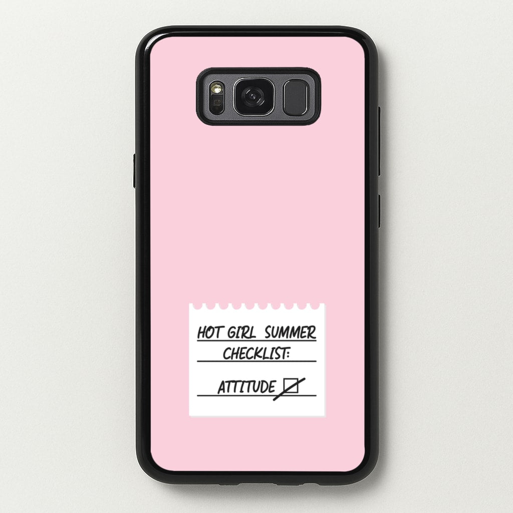 Hot Girl Summer Checklist - Summer - Summer Phone Case for Galaxy S8