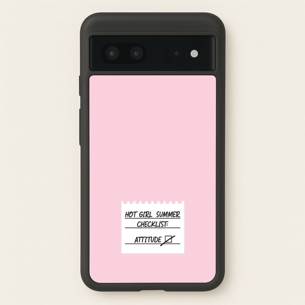 Hot Girl Summer Checklist - Summer - Summer Phone Case for Google Pixel 7
