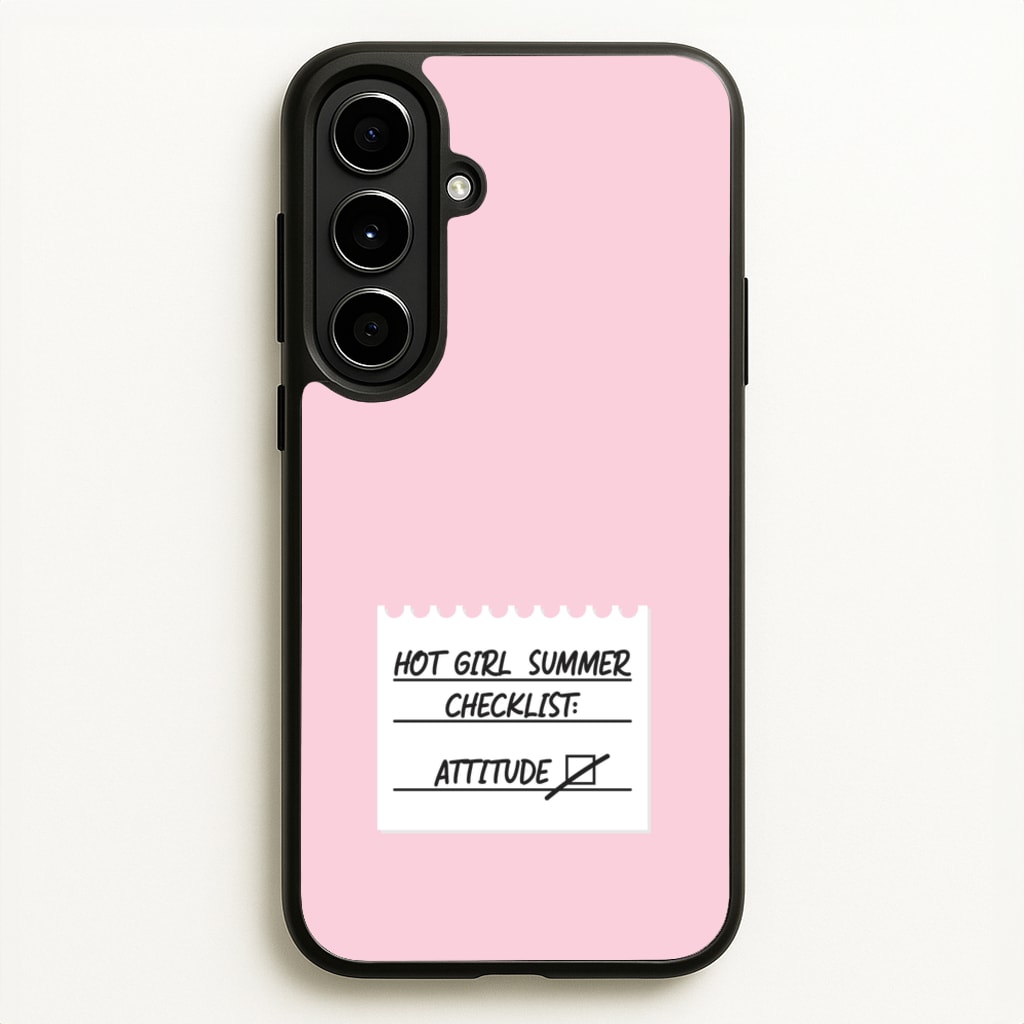 Hot Girl Summer Checklist - Summer - Summer Phone Case for Galaxy A56