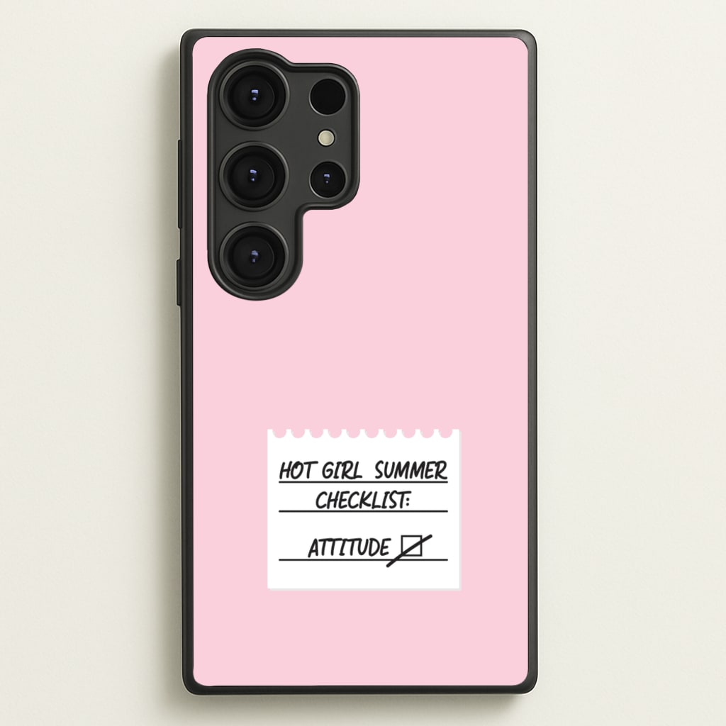 Hot Girl Summer Checklist - Summer - Summer Phone Case for Galaxy S25 Ultra