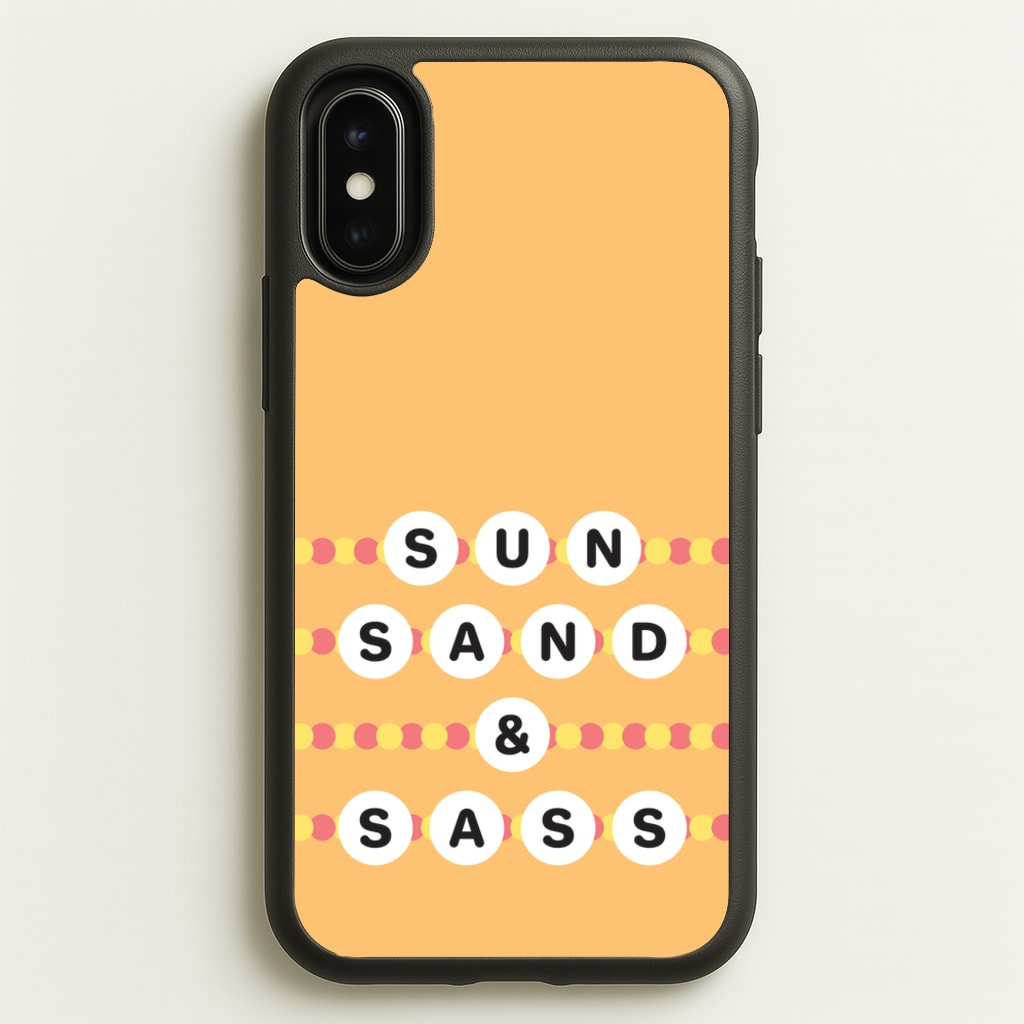 Sun, Sand And Sass - Hot Girl Summer Phone Case for iPhone X / XS