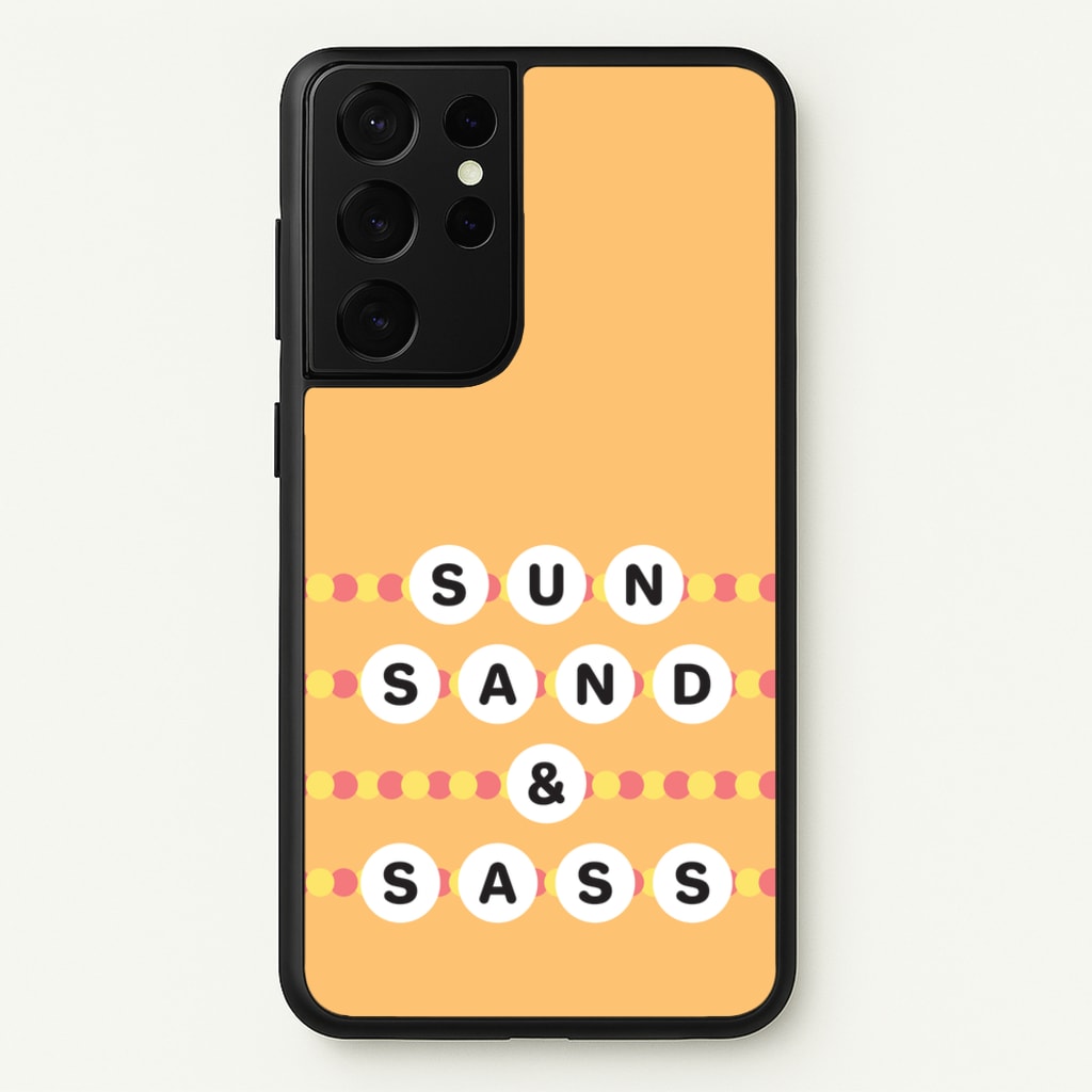 Sun, Sand And Sass - Hot Girl Summer Phone Case for Galaxy S21 Ultra
