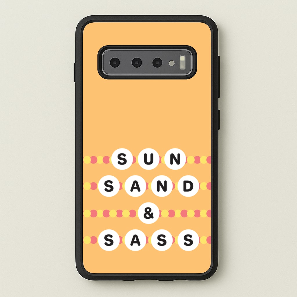 Sun, Sand And Sass - Hot Girl Summer Phone Case for Galaxy S10 Plus