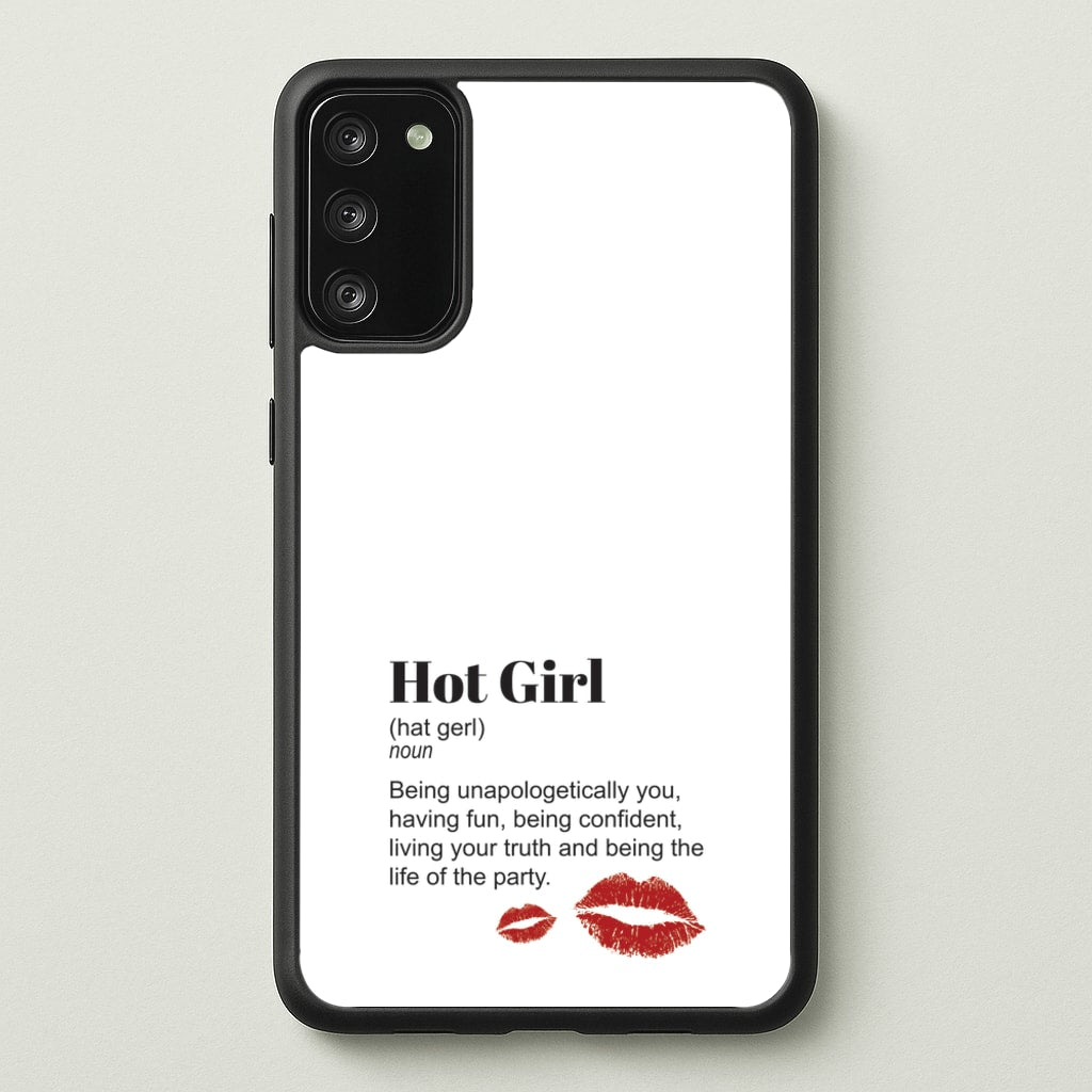 Hot Girl Dictionary Definition - Hot Girl Summer Phone Case for Galaxy S20FE