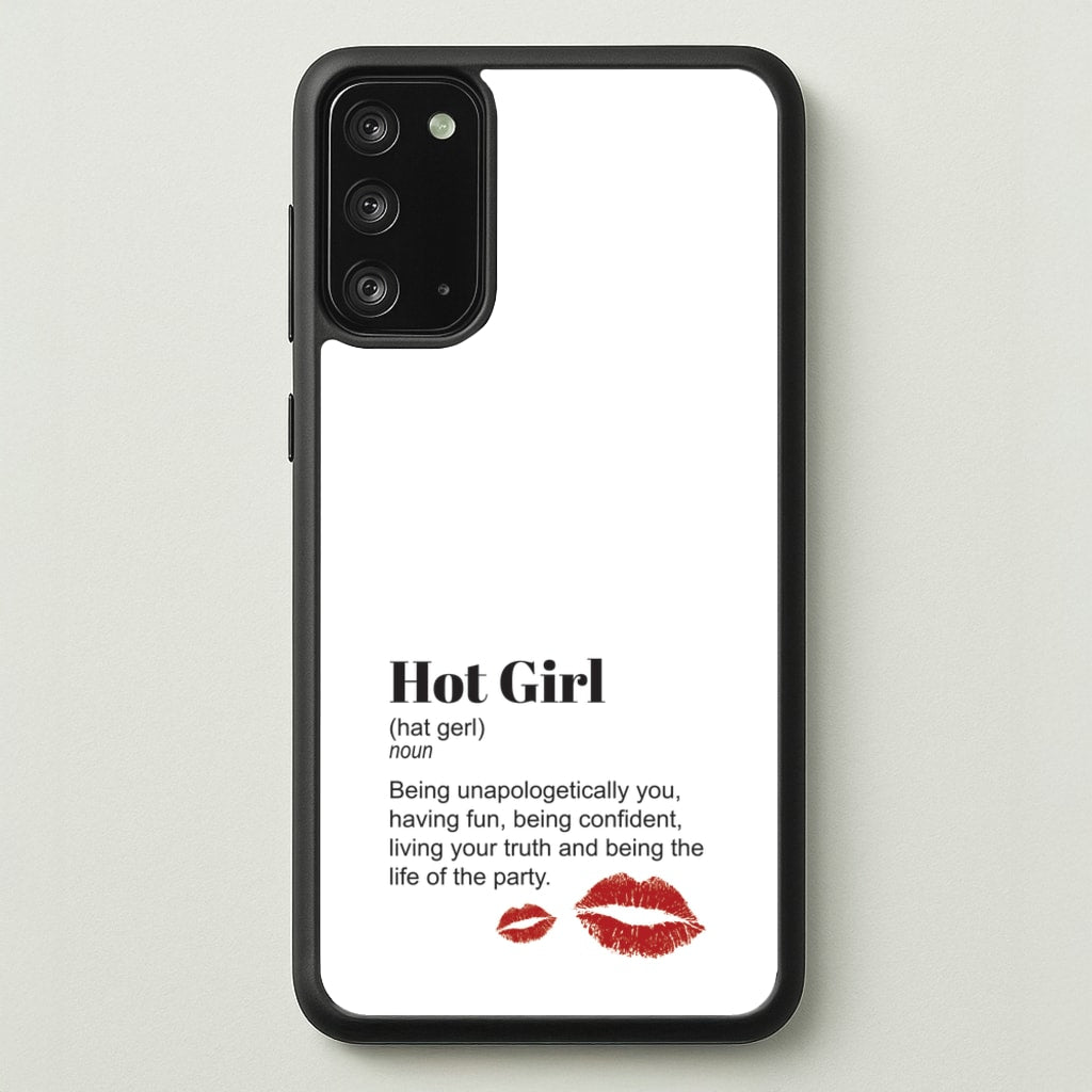 Hot Girl Dictionary Definition - Hot Girl Summer Phone Case for Galaxy Note 20