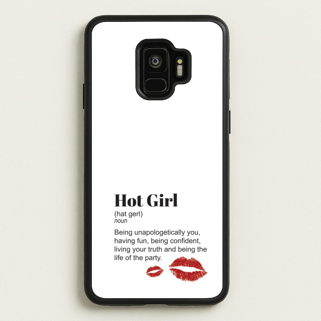 Hot Girl Dictionary Definition - Hot Girl Summer Phone Case for Galaxy S9