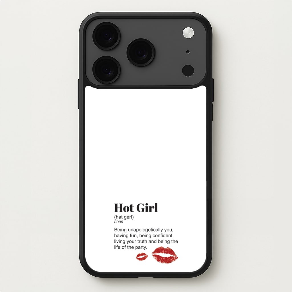 Hot Girl Dictionary Definition Phone Case for iPhone 17 Pro Max