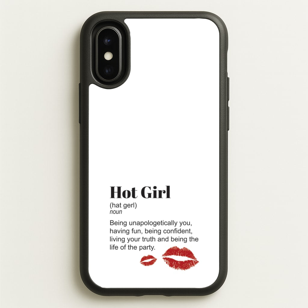 Hot Girl Dictionary Definition - Hot Girl Summer Phone Case for iPhone X / XS