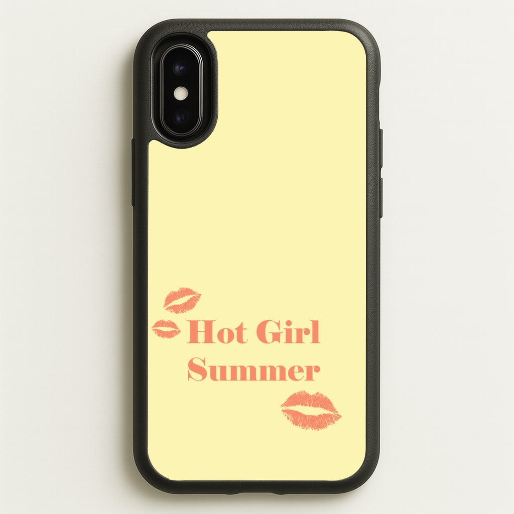 Hot Girl Summer Kisses  - Hot Girl Summer Phone Case for iPhone X / XS