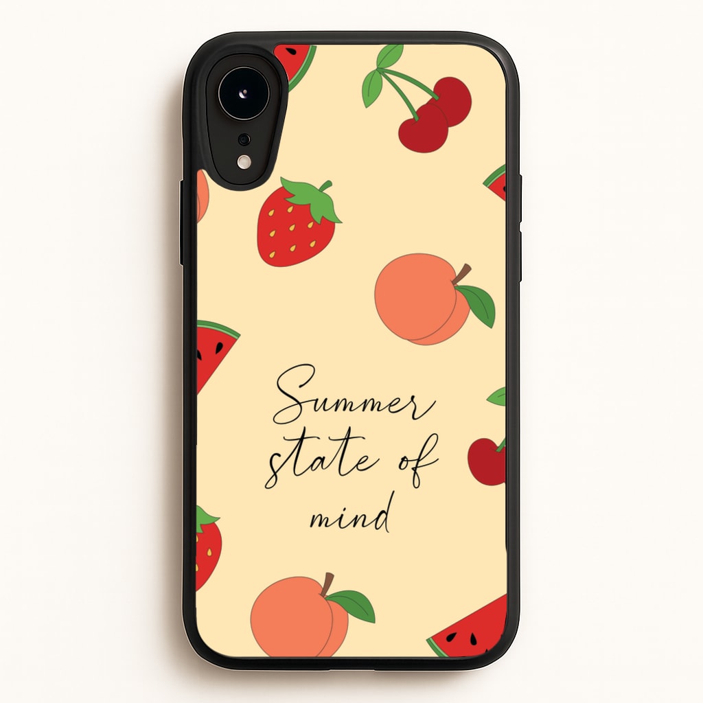 Summer State Of Mind Fruits Pattern - Hot Girl Summer Phone Case for iPhone XR