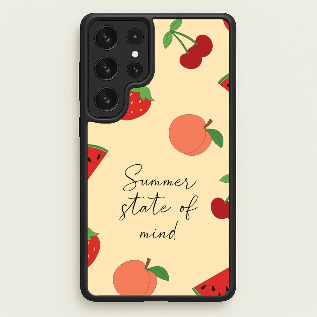 Summer State Of Mind Fruits Pattern - Hot Girl Summer Phone Case for Galaxy S22 Ultra