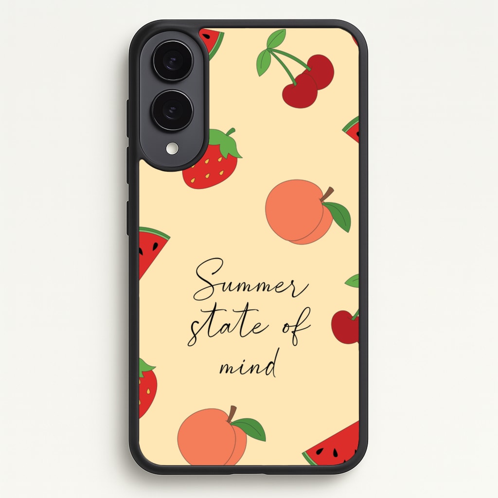 Summer State Of Mind Fruits Pattern - Hot Girl Summer Phone Case for Galaxy S25 Edge