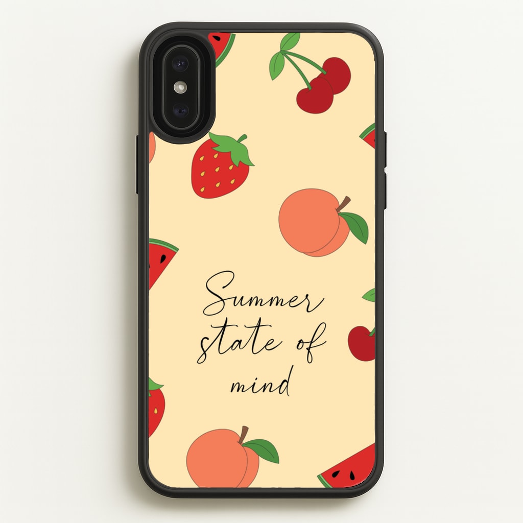 Summer State Of Mind Fruits Pattern - Hot Girl Summer Phone Case for iPhone XS Max
