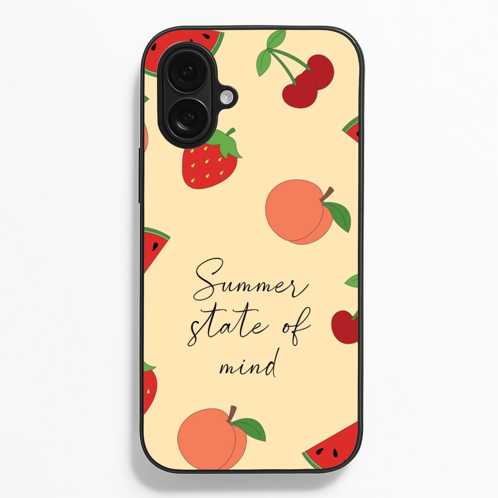 Summer State Of Mind Fruits Pattern - Hot Girl Summer Phone Case for iPhone 16 Plus