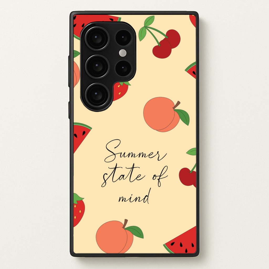 Summer State Of Mind Fruits Pattern - Hot Girl Summer Phone Case for Galaxy S24 Ultra