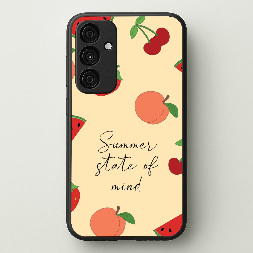 Summer State Of Mind Fruits Pattern - Hot Girl Summer Phone Case for Galaxy A55
