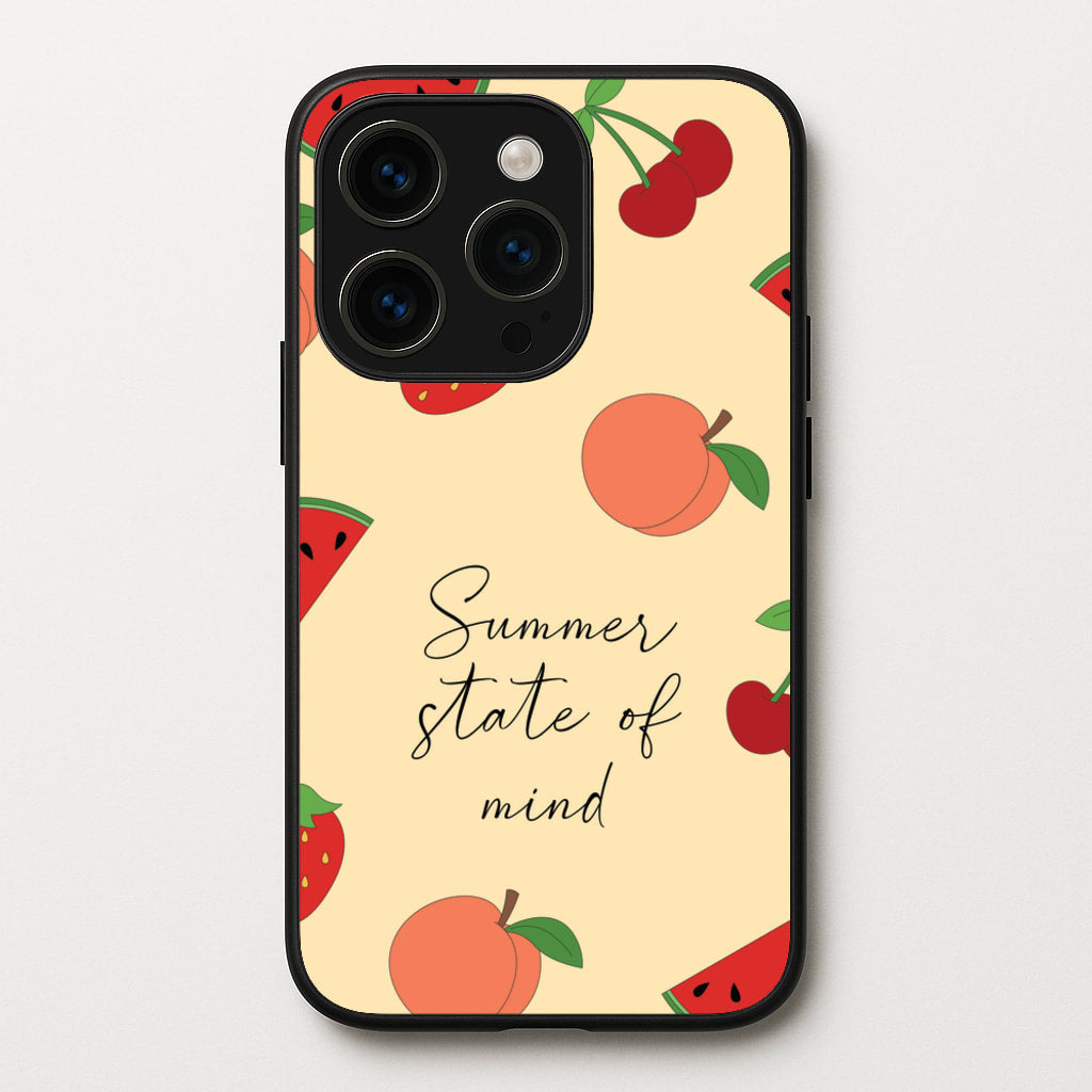 Summer State Of Mind Fruits Pattern - Hot Girl Summer Phone Case for iPhone 15 Pro