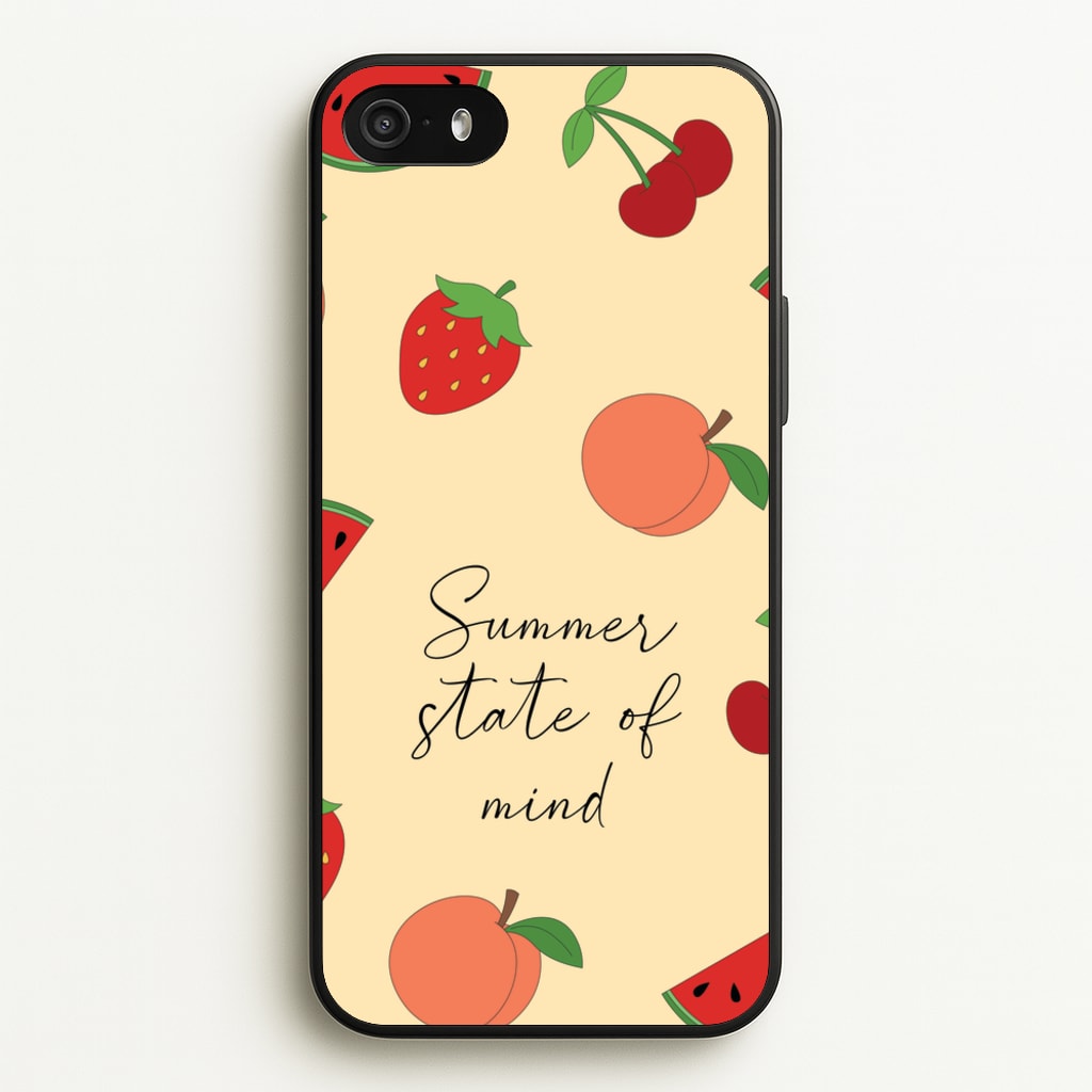 Summer State Of Mind Fruits Pattern - Hot Girl Summer Phone Case for iPhone 5 / 5s / SE 2016