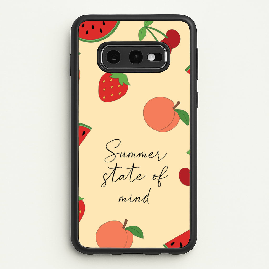 Summer State Of Mind Fruits Pattern - Hot Girl Summer Phone Case for Galaxy S10e