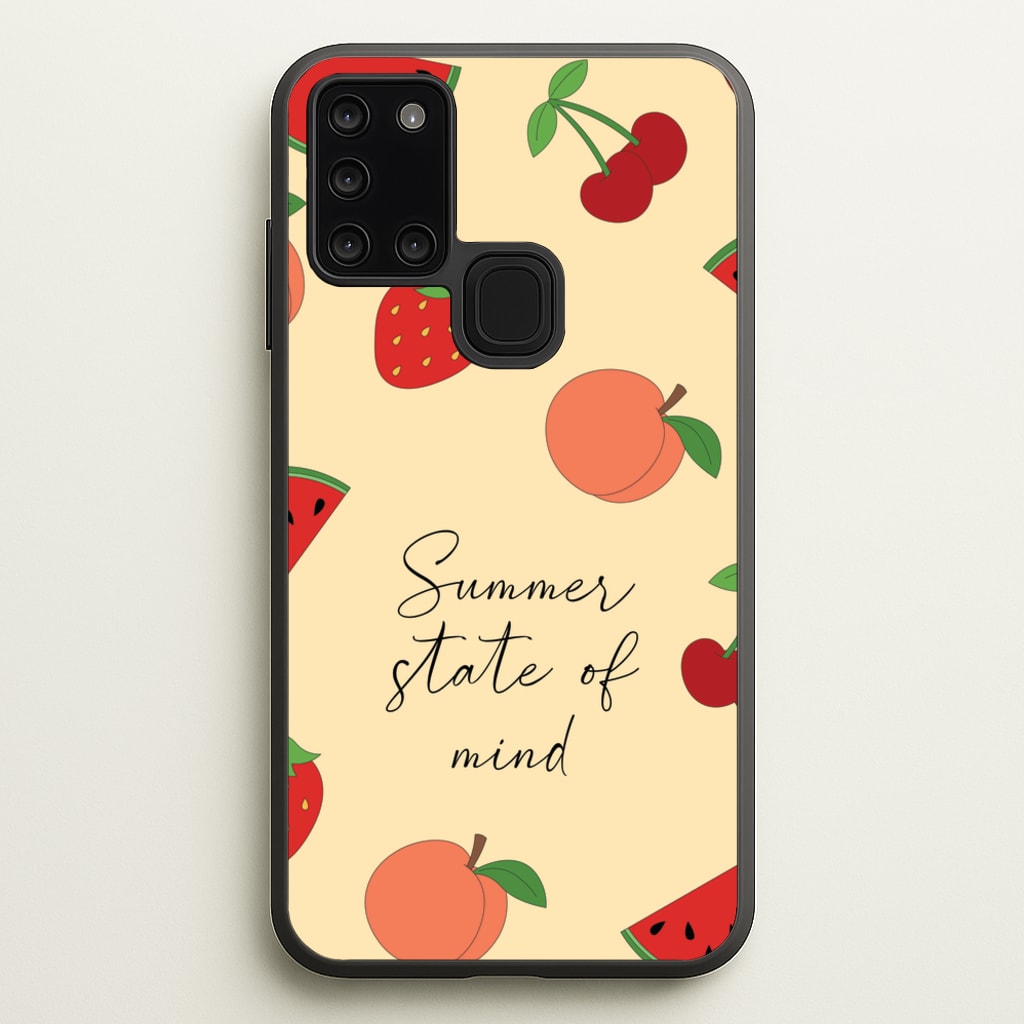 Summer State Of Mind Fruits Pattern - Hot Girl Summer Phone Case for Galaxy A21s