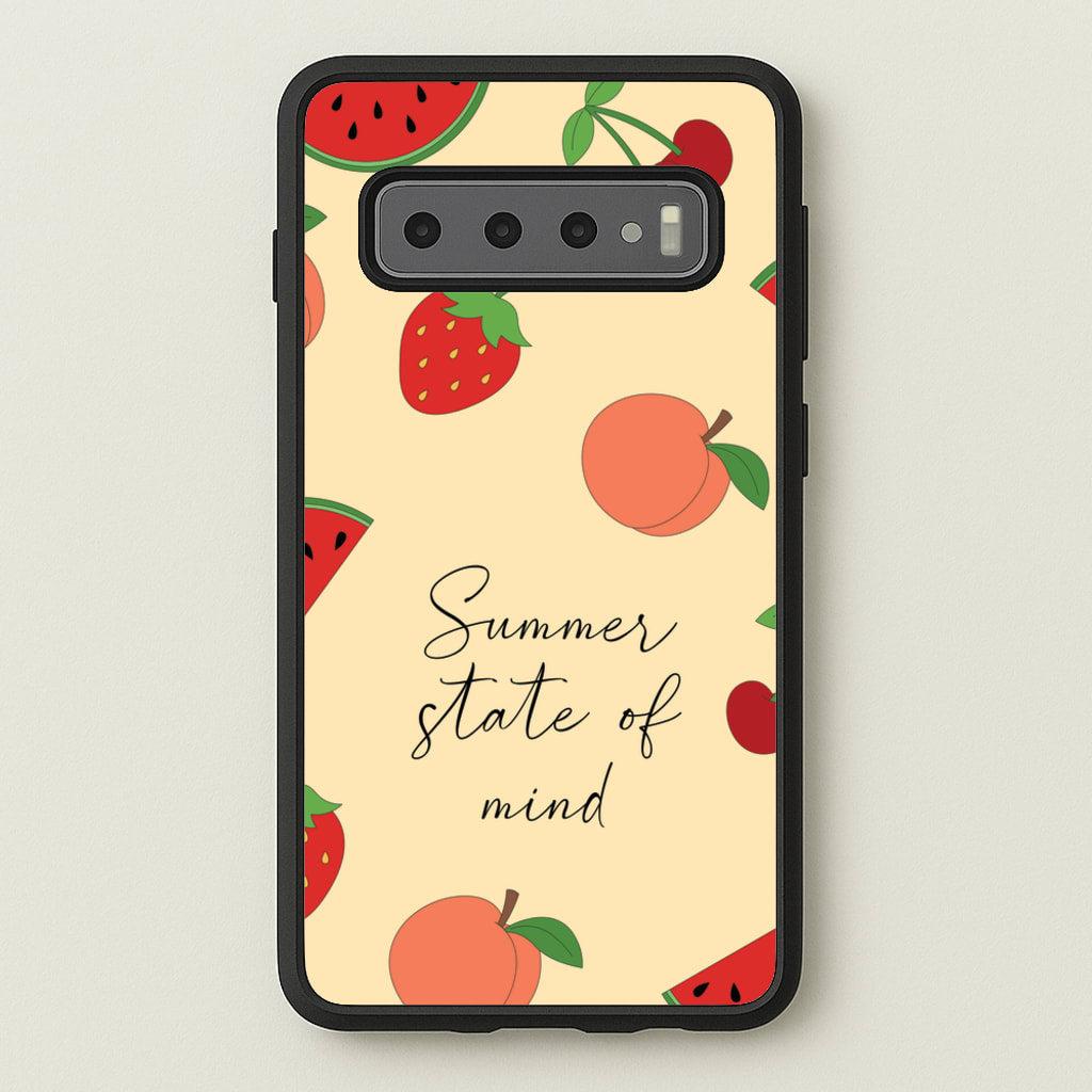 Summer State Of Mind Fruits Pattern - Hot Girl Summer Phone Case for Galaxy S10