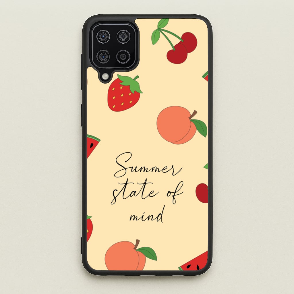 Summer State Of Mind Fruits Pattern - Hot Girl Summer Phone Case for Galaxy A12