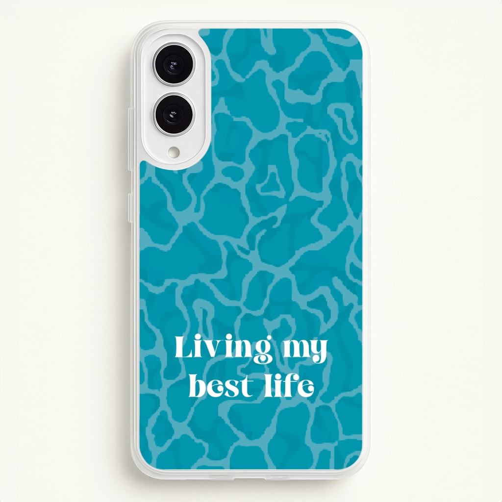 Living My Best Life Water Pattern - Hot Girl Summer Phone Case for Galaxy S25 Edge