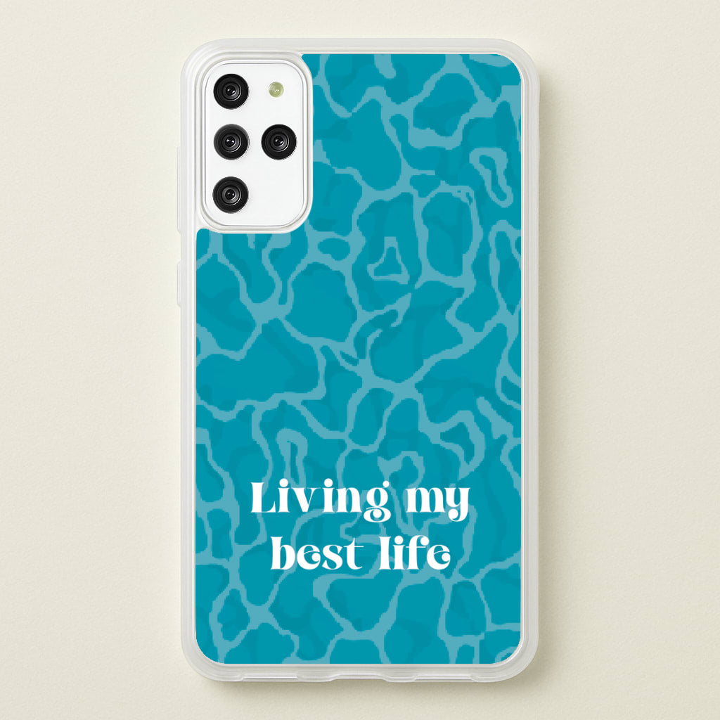 Living My Best Life Water Pattern - Hot Girl Summer Phone Case for Galaxy S20 Plus