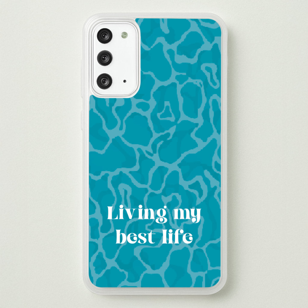 Living My Best Life Water Pattern - Hot Girl Summer Phone Case for Galaxy Note 20