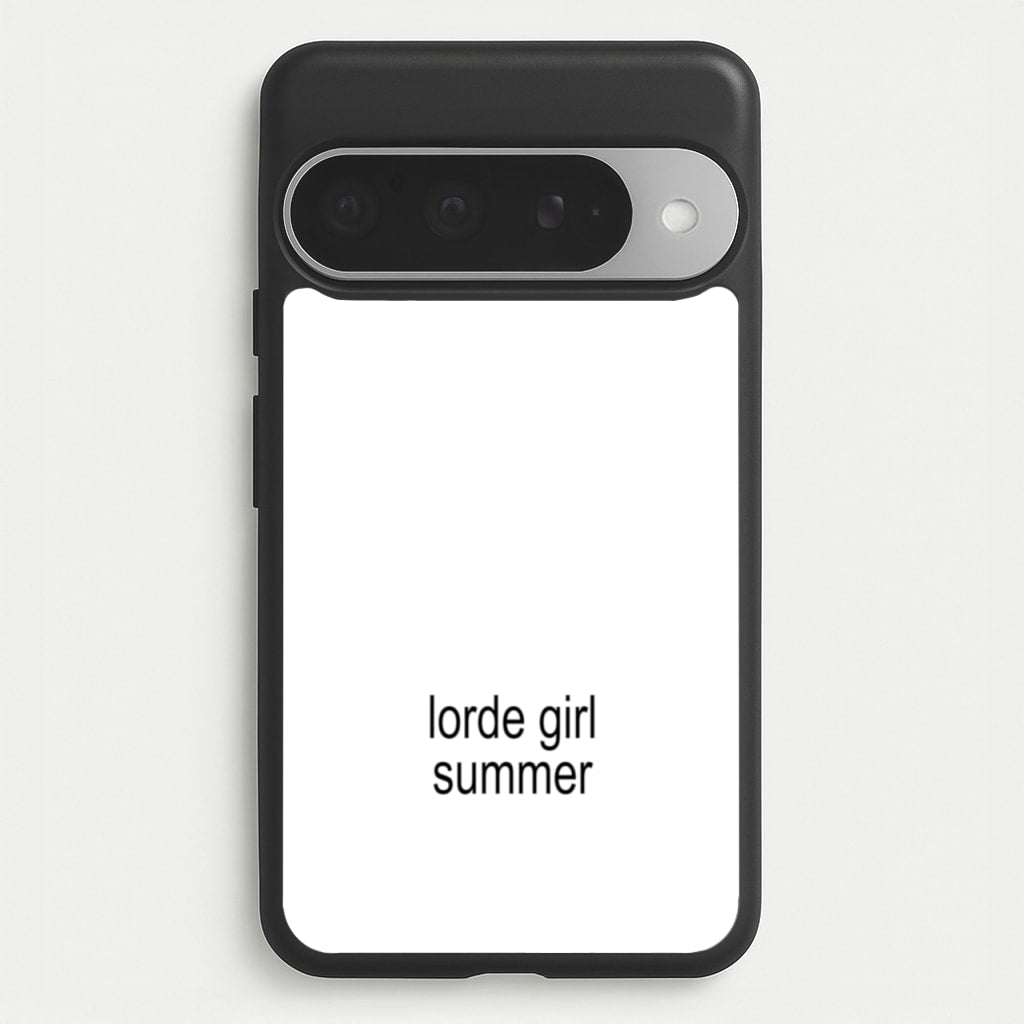 Lorde Girl Summer Phone Case for Google Pixel 10 Pro XL