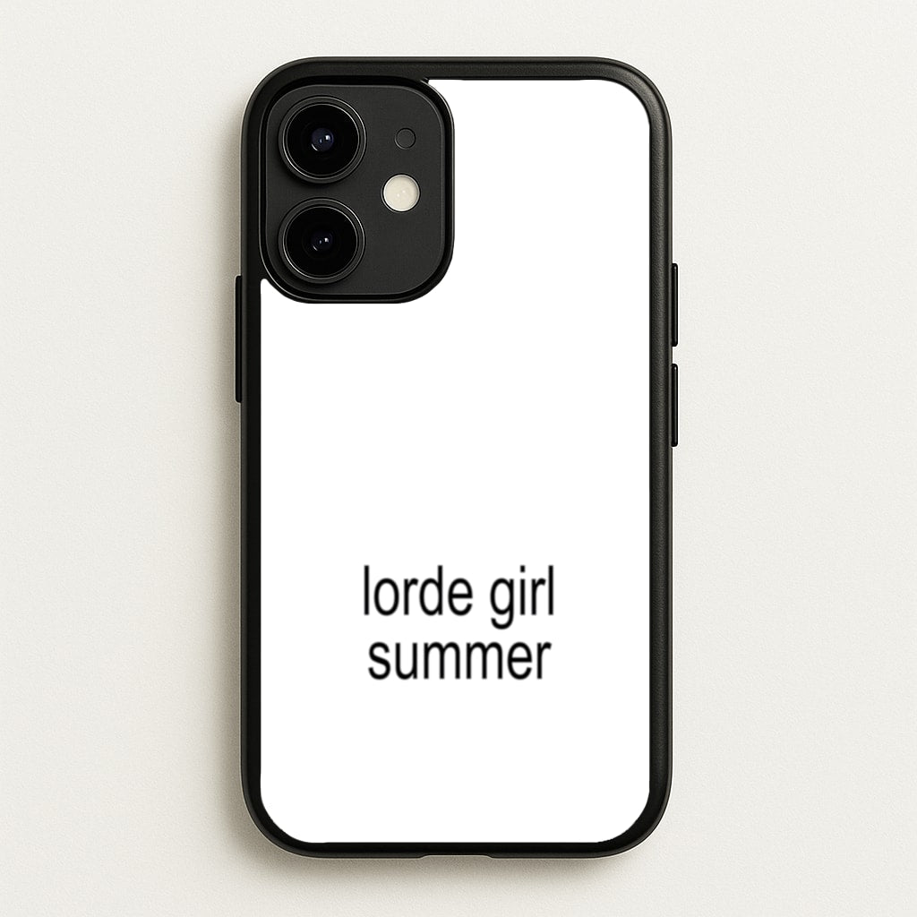 Lorde Girl Summer - Hot Girl Summer Phone Case for iPhone 12 Mini