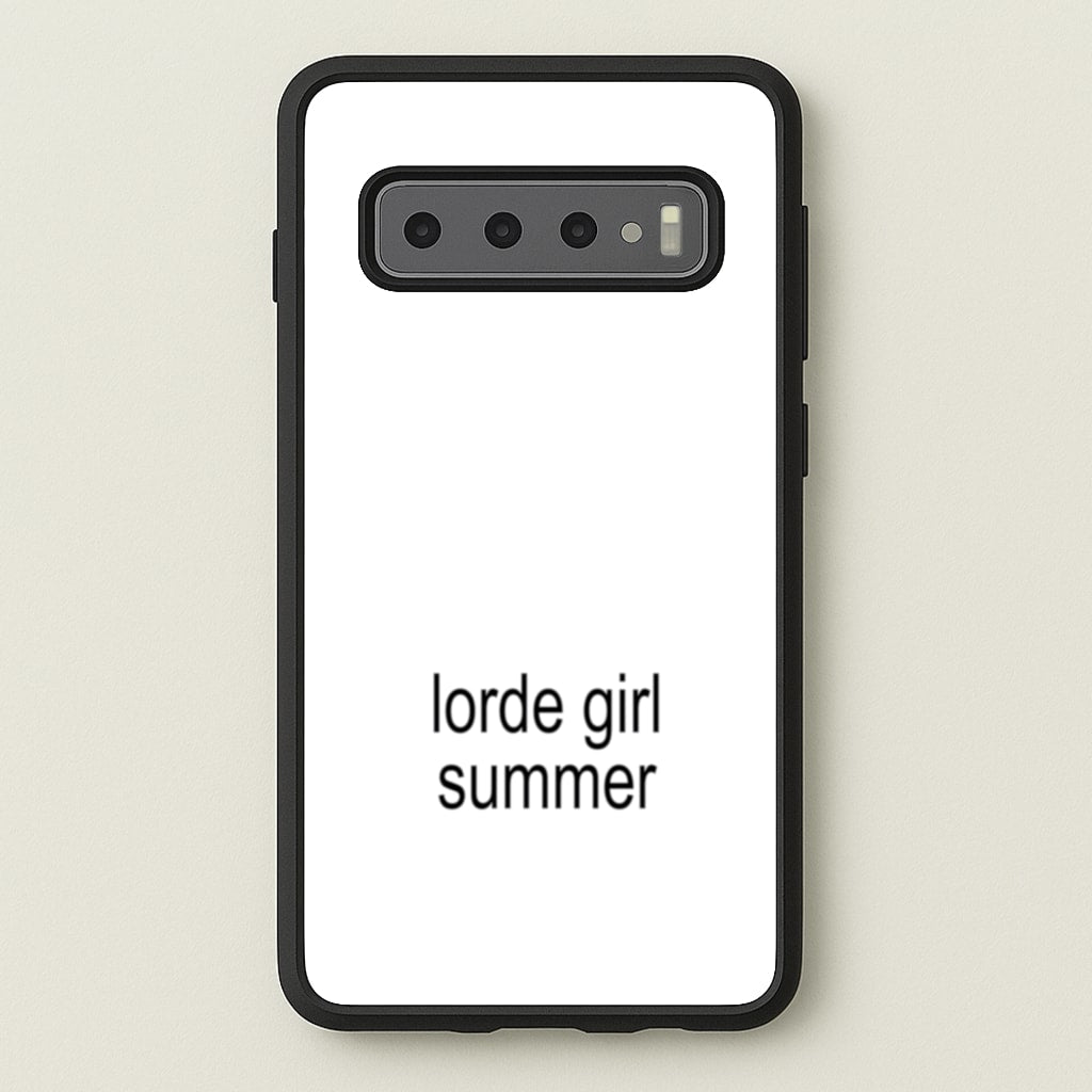 Lorde Girl Summer - Hot Girl Summer Phone Case for Galaxy S10 Plus