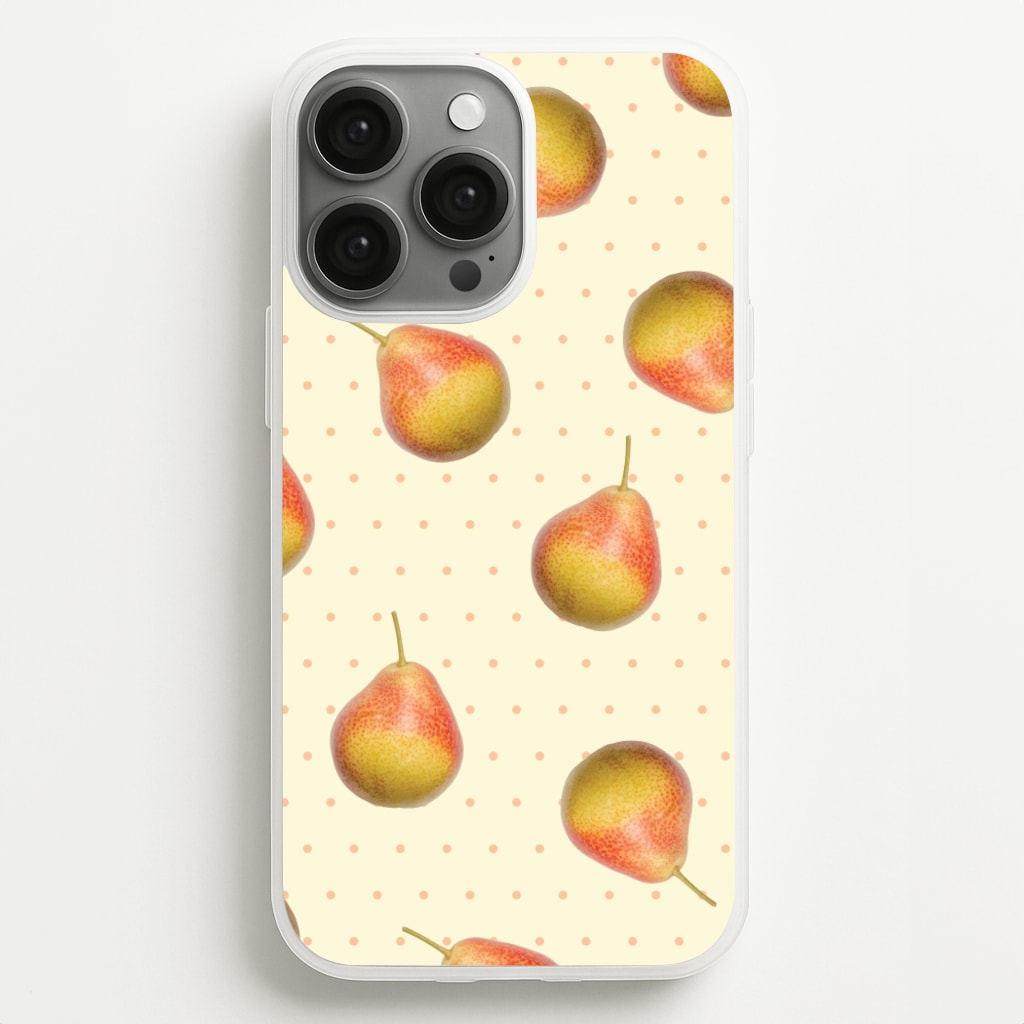 Pears And Polka Dots Pattern - Hot Girl Summer Phone Case for iPhone 13 Pro Max