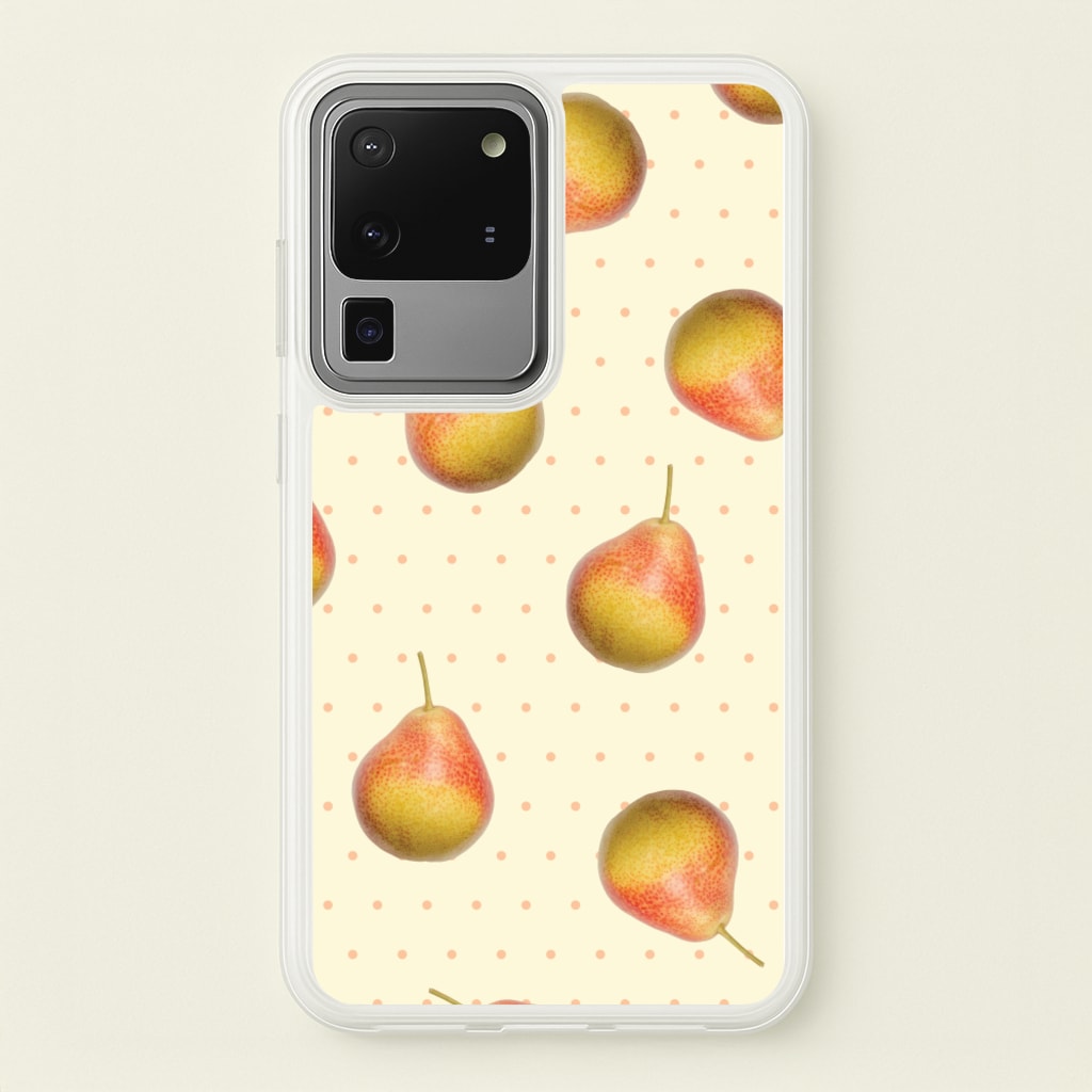 Pears And Polka Dots Pattern - Hot Girl Summer Phone Case for Galaxy S20 Ultra