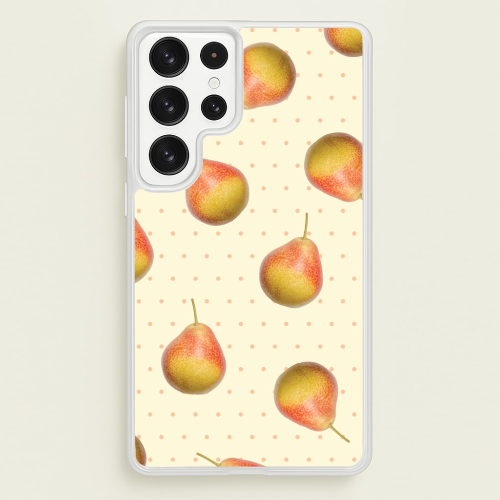 Pears And Polka Dots Pattern - Hot Girl Summer Phone Case for Galaxy S23 Ultra