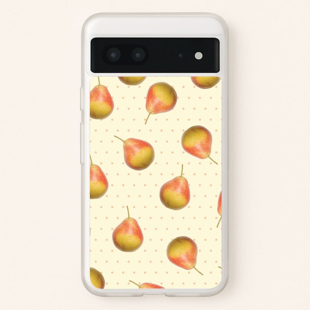 Pears And Polka Dots Pattern - Hot Girl Summer Phone Case for Google Pixel 7