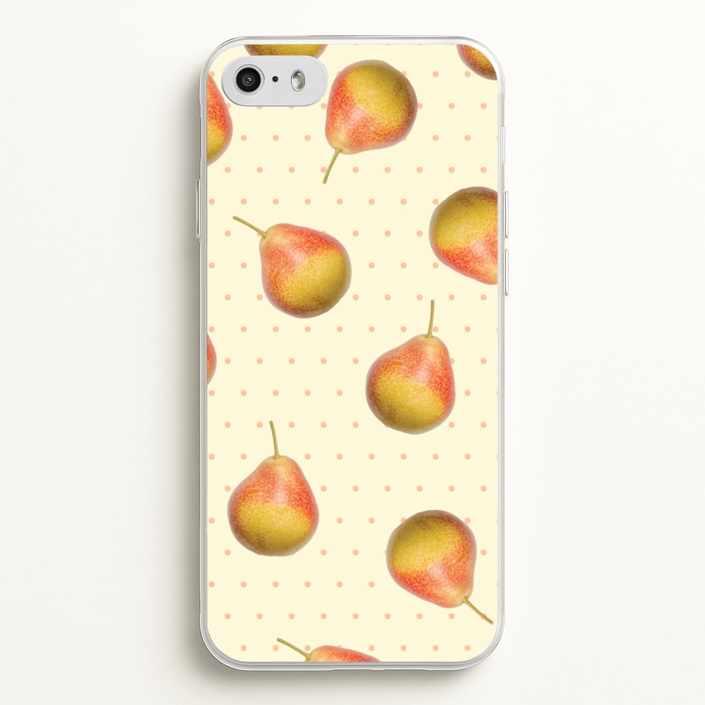 Pears And Polka Dots Pattern - Hot Girl Summer Phone Case for iPhone 5 / 5s / SE 2016