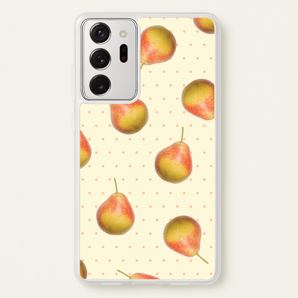 Pears And Polka Dots Pattern - Hot Girl Summer Phone Case for Galaxy Note 20 Ultra