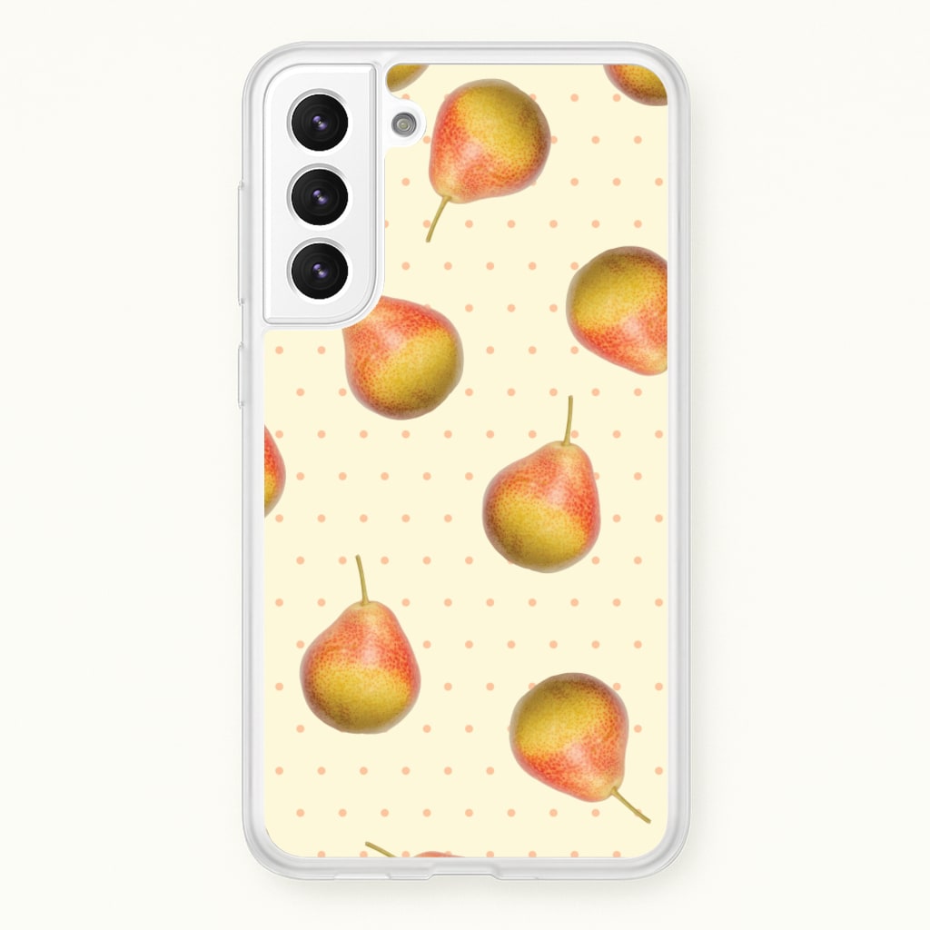 Pears And Polka Dots Pattern - Hot Girl Summer Phone Case for Galaxy S21FE