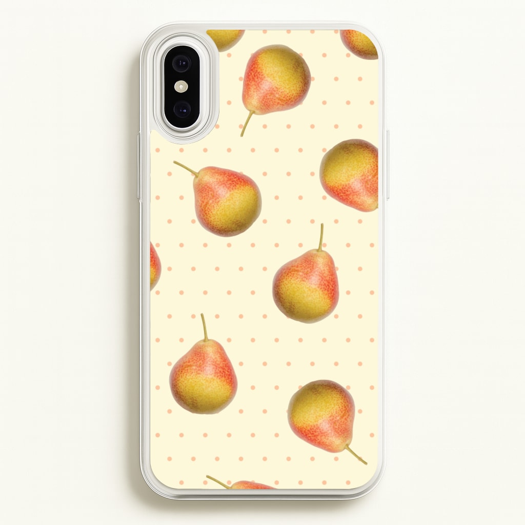 Pears And Polka Dots Pattern - Hot Girl Summer Phone Case for iPhone XS Max