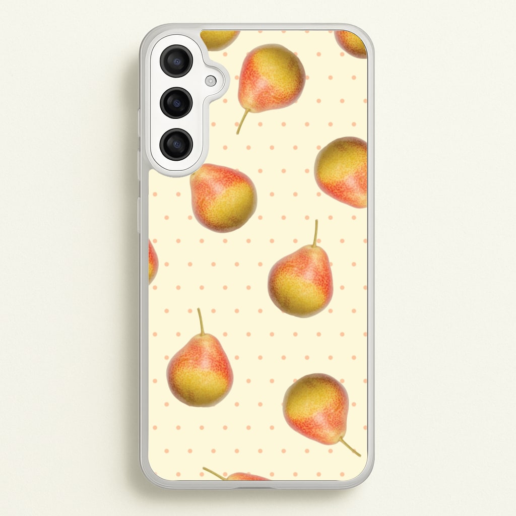 Pears And Polka Dots Pattern - Hot Girl Summer Phone Case for Galaxy A36