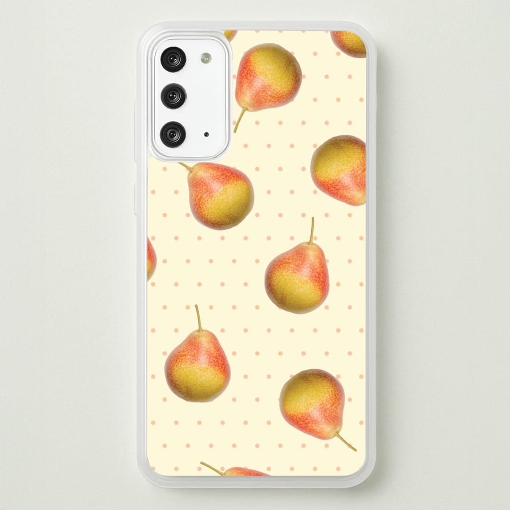 Pears And Polka Dots Pattern - Hot Girl Summer Phone Case for Galaxy Note 20