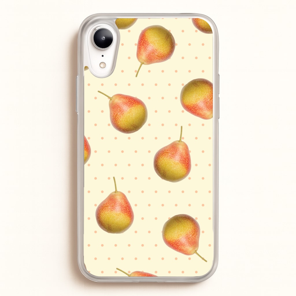 Pears And Polka Dots Pattern - Hot Girl Summer Phone Case for iPhone XR
