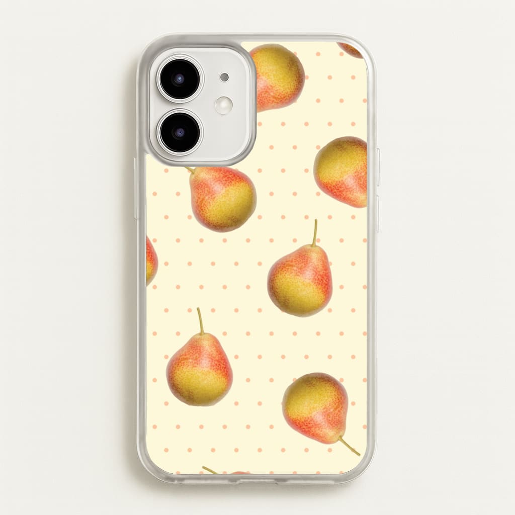 Pears And Polka Dots Pattern - Hot Girl Summer Phone Case for iPhone 12 / 12 Pro